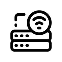 connection line icon. Clean and minimalist icon for websites, mobile apps, presentations, and logos. Fully scalable and customizable for any project. vector
