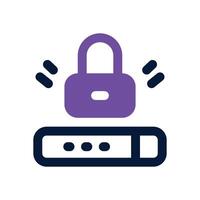 password dual tone icon. Sleek and modern icon for websites and mobile apps. vector