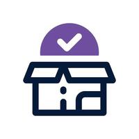 app package dual tone icon. Sleek and modern icon for websites and mobile apps. vector