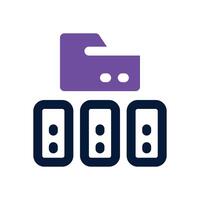 hierarchy dual tone icon. Sleek and modern icon for websites and mobile apps. vector