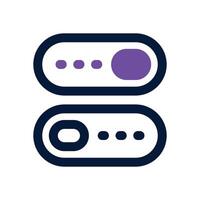 toggle dual tone icon. Sleek and modern icon for websites and mobile apps. vector