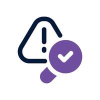 inspection dual tone icon. Sleek and modern icon for websites and mobile apps. vector