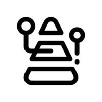 pyramid line icon. Clean and minimalist icon for websites and mobile apps. vector
