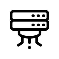 server line icon. Clean and minimalist icon for websites, mobile apps, presentations, and logos. Fully scalable and customizable for any project. vector