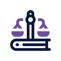 law dual tone icon. Sleek and modern icon for websites and mobile apps. vector