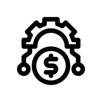 asset management line icon. Clean and minimalist icon for websites and mobile apps. vector