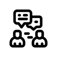 communication line icon. Clean and minimalist icon for websites and mobile apps. vector