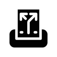 desision glyph icon. Strong and solid icon for websites and mobile apps. vector