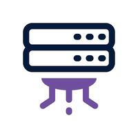 server dual tone icon. Sleek and modern icon for websites, mobile apps, marketing materials, and corporate design. Fully scalable and ready to use. vector