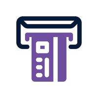 withdraw dual tone icon. Sleek and modern icon for websites and mobile apps. vector
