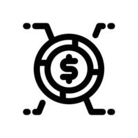 asset allocation line icon. Clean and minimalist icon for websites and mobile apps. vector