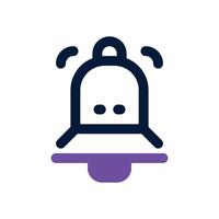 bell dual tone icon. Sleek and modern icon for websites and mobile apps. vector