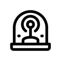 alarm line icon. Clean and minimalist icon for websites and mobile apps. vector