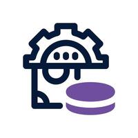 cash management dual tone icon. Sleek and modern icon for websites and mobile apps. vector