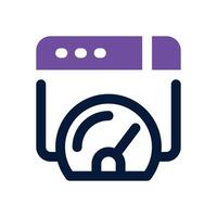 performance dual tone icon. Sleek and modern icon for websites and mobile apps. vector