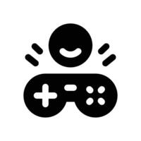 game glyph icon. Strong and solid icon for websites and mobile apps. vector