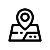 map line icon. Clean and minimalist icon for websites and mobile apps. vector