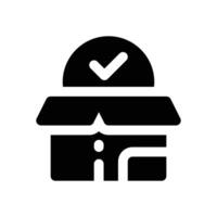 app package glyph icon. Strong and solid icon for websites and mobile apps. vector