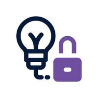 intellectual property dual tone icon. Sleek and modern icon for websites and mobile apps. vector