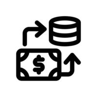 flow line icon. Clean and minimalist icon for websites and mobile apps. vector