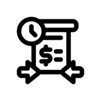 transaction history line icon. Clean and minimalist icon for websites and mobile apps. vector