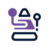 pyramid dual tone icon. Sleek and modern icon for websites and mobile apps. vector