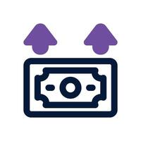 inflation dual tone icon. Sleek and modern icon for websites, mobile apps, marketing materials, and corporate design. Fully scalable and ready to use. vector
