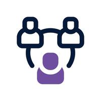 relation dual tone icon. Sleek and modern icon for websites, mobile apps, marketing materials, and corporate design. Fully scalable and ready to use. vector