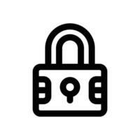 lock line icon. Clean and minimalist icon for websites and mobile apps. vector