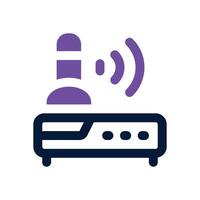 router dual tone icon. Sleek and modern icon for websites and mobile apps. vector