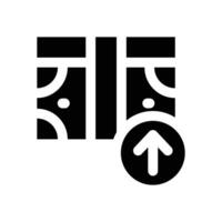 yield glyph icon. Strong and solid icon for websites and mobile apps. vector