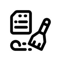 data cleaning line icon. Clean and minimalist icon for websites and mobile apps. vector