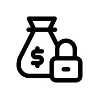 private equity line icon. Clean and minimalist icon for websites and mobile apps. vector