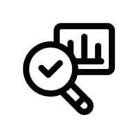 analysis line icon. Clean and minimalist icon for websites and mobile apps. vector