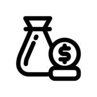 deposit line icon. Clean and minimalist icon for websites, mobile apps, presentations, and logos. Fully scalable and customizable for any project. vector