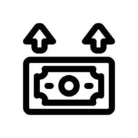 inflation line icon. Clean and minimalist icon for websites, mobile apps, presentations, and logos. Fully scalable and customizable for any project. vector