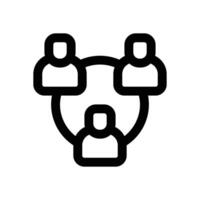 relation line icon. Clean and minimalist icon for websites and mobile apps. vector