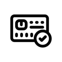 payment status line icon. Clean and minimalist icon for websites and mobile apps. vector