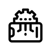 backend line icon. Clean and minimalist icon for websites and mobile apps. vector