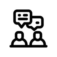 consult line icon. Clean and minimalist icon for websites and mobile apps. vector