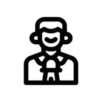 journalist line icon. Clean and minimalist icon for websites and mobile apps. vector