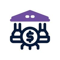 digitalization dual tone icon. Sleek and modern icon for websites and mobile apps. vector