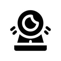 web camera glyph icon. Strong and solid icon for websites and mobile apps. vector