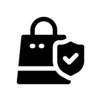 online shop glyph icon. Strong and solid icon for websites and mobile apps. vector