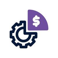 equity dual tone icon. Sleek and modern icon for websites, mobile apps, marketing materials, and corporate design. Fully scalable and ready to use. vector