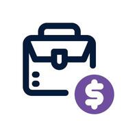 corporate dual tone icon. Sleek and modern icon for websites and mobile apps. vector