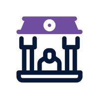 banker dual tone icon. Sleek and modern icon for websites and mobile apps. vector