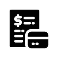 saving account glyph icon. Strong and solid icon for websites and mobile apps. vector