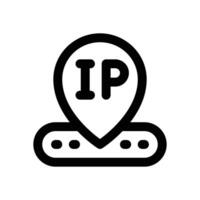 ip address line icon. Clean and minimalist icon for websites and mobile apps. vector