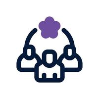 community dual tone icon. Sleek and modern icon for websites and mobile apps. vector